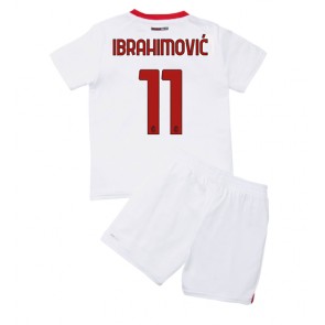 AC Milan Zlatan Ibrahimovic #11 kläder Barn 2022-23 Bortatröja Kortärmad (+ korta byxor)